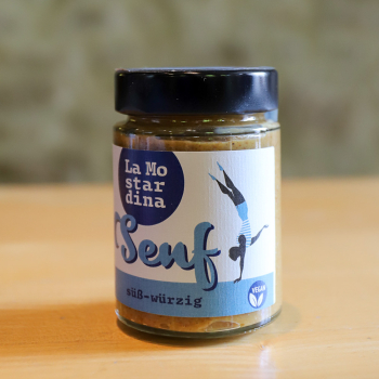 Süß-würziger Senf mit Aceto Balsamico & Holunderblütensirup
