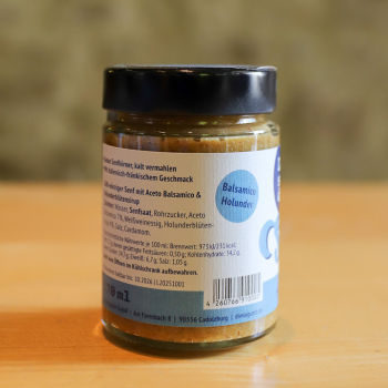 Preview: Süß-würziger Senf mit Aceto Balsamico & Holunderblütensirup